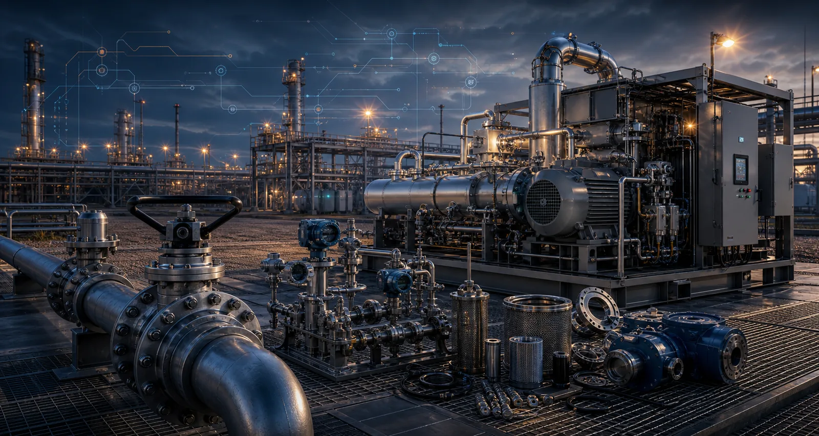 Нафтогазове обладнання для видобутку і транспортування